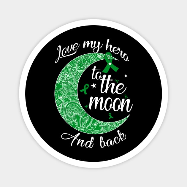 love gastroparesis hero to the moon Magnet by TeesCircle